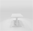 Bild 2 Höj och sänkbart skrivbord 140x70 cm, vitt