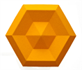 Bild 6 Beehive hexagon designplatta