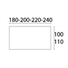 Bild 2 X8 Mötesbord längd 180-240 cm, djup 100-110 cm
