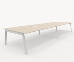 Piece konferensbord med kabelbox, längd 500 cm Med kabelbox