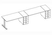 Quadrio Tube Tube Pedestal 2HS