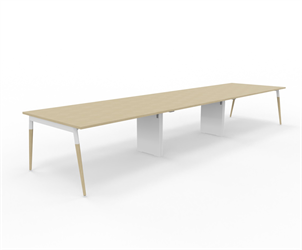 X3 bord med ekben 480x120 cm