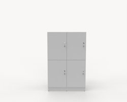 Småfacksskåp med 4 dörrar, bredd 80 cm Mellan, 88 mm