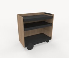 Troy serveringsvagn i trä