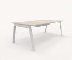 Piece bord 210x110 cm med kabellucka Med kabellucka