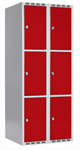 Klädskåp Skåp delad dörr, 3 fack i höjd, B800