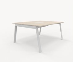 Piece bord 160x125 cm med kabellucka Med kabellucka