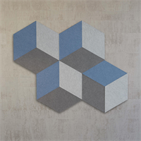 Cubism Väggabsorbent Ocean