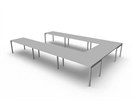 Bild 3 Flex stort U-format mötesbord 14-16 platser 480x320 cm