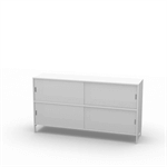 Neat 2xA4 B160 stängd Plexiglas vitfrostad