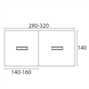 Bild 2 X8 mötesbord längd 280-320 cm, Djup 140 cm