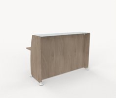 Reception glas Liten rak receptionsdisk