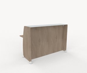 Liten rak receptionsdisk