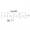Bild 2 X8 mötesbord längd 520-600 cm, Djup 140 cm