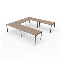 Quadrio Flex Flex U-format mötesbord, 10-12 platser 320x320 cm