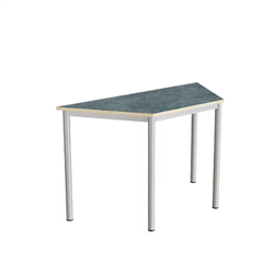Trapetsbord Tranås mörkgrå linoleum, L120 cm, H72 cm