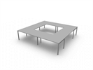 Bild 3 Flex fyrkantigt konferensbord 16 platser, 320x320 cm