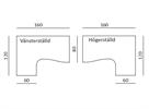 Bild 7 Ypsilon Sitt & Stå hörnskrivbord
