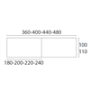 Bild 2 X8 Mötesbord längd 360-480 cm, djup 100-110 cm