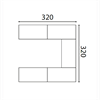 Bild 2 Flex U-format mötesbord, 10-12 platser 320x320 cm