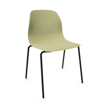 Pelican stapelbar stol Grön sits / Svart stativ