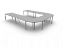 Bild 3 Flex stort U-format konferensbord 12 platser 320x400 cm