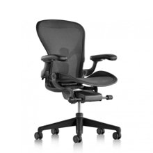 Kontorsstolar Herman Miller Aeron, Graphite, justerbart PostureFit svankstöd