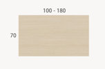 Bild 4 Rektangulära bord, djup 70 cm