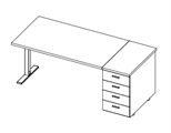 Quadrio Tube Tube Pedestal HS