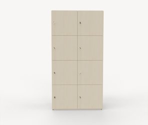 Shape personlig förvaring, 8 fack, låsbart med nyckel