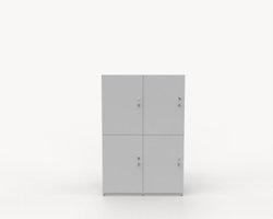 Personlig förvaring Småfacksskåp med 4 dörrar, bredd 80 cm