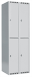 Klädskåp Skåp delad dörr, 2 fack i höjd, b800