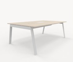 Piece bord 210x125 cm med kabellucka Med kabellucka