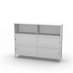 Neat 3xA4 B160 luckor nere Plexiglas vitfrostad