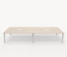 Piece konferensbord med kabelbox, längd 420 cm Med kabelbox