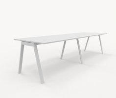 Piece Light vitt konferensbord, längd 300 cm 300 cm