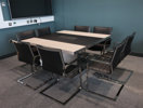 Bild 7 Zeta mötesbord med läder 140