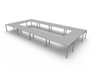 Bild 3 Flex stort rektangulärt konferensbord, 24 platser 640 cm