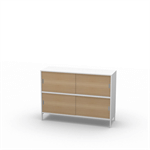 Neat 2xA4 B120 stängd Ek natur