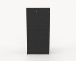Personlig förvaring i svart lack, exklusiv edition  8 fack