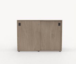 Quadrio Skjutdörrsskåp låg, Bredd 120 x höjd 88 cm