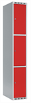 Klädskåp Skåp delad dörr, 3 fack i höjd, B300