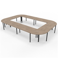 Quadrio Flex Flex stort rundat konferensbord, 16 platser 480x320 cm