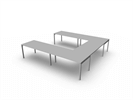 Bild 3 Flex U-format mötesbord, 10-12 platser 320x320 cm