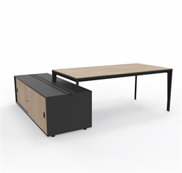 X5 Skrivbord med lågt skåp