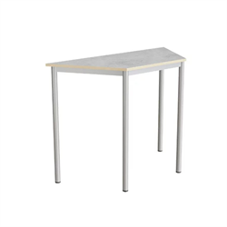 Trapetsbord Tranås ljusgrå linoleum, L120 cm, H90 cm