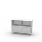 Neat 2xA4 B120 luckor nere Plexiglas vitfrostad