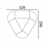 Bild 2 Flex Triangel konferensbord, 6-9 platser 320x300 cm