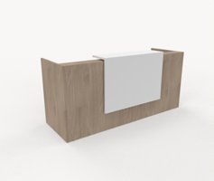 Receptionsdisk 206 cm, för 2 skrivbord