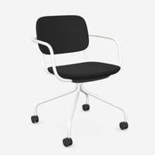 Normo med armstöd Vitt, Evo svart